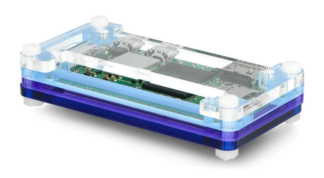 Pibow Zero 2 W - Raspberry Pi Zero 2 W dėklas - violetinė - PiMoroni PIM595
