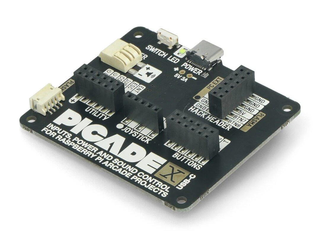 Picade X HAT elektronikos plokštė su USB-C jungtimi