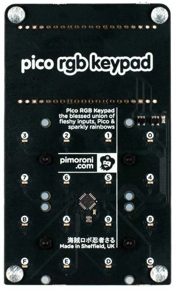 Pico RGB klaviatūros valdymo plokštės detalus vaizdas