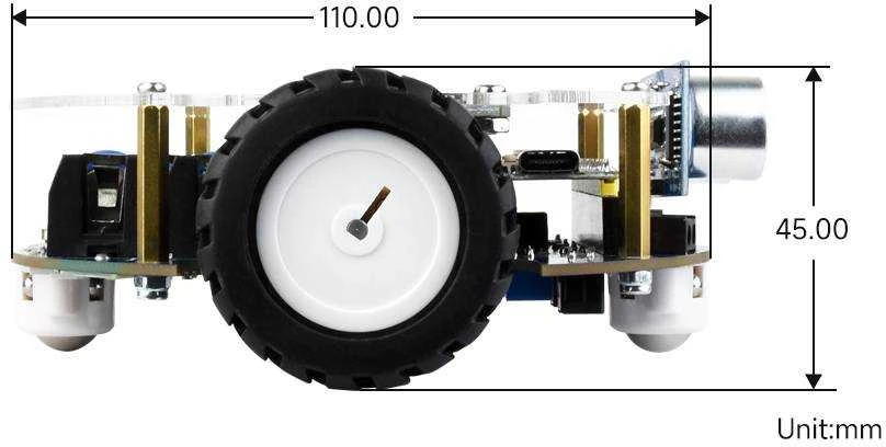 Pico2Go mobilusis robotas – nuotoliniu būdu valdomas robotas – RP2350-Plus – Waveshare 31698