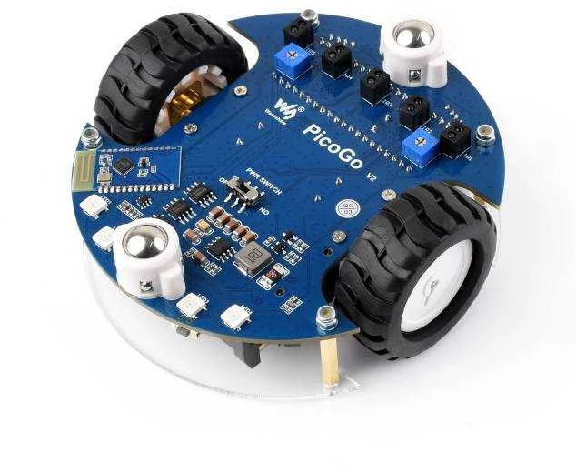 Pico2Go mobilusis robotas – nuotoliniu būdu valdomas robotas – RP2350-Plus – Waveshare 31698
