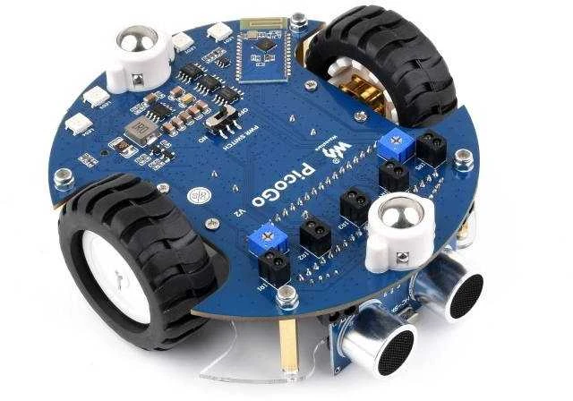 Pico2Go mobilusis robotas – nuotoliniu būdu valdomas robotas – RP2350-Plus – Waveshare 31698