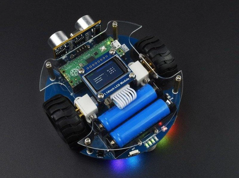 PicoGo Mobile Robot - nuotoliniu būdu valdomas robotas, skirtas Raspberry Pi Pico - Waveshare 20396