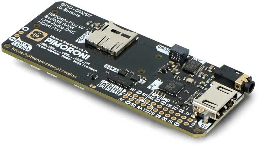 PicoVision – grafikos sistema – 2xRP2040 – PiMoroni PIM674