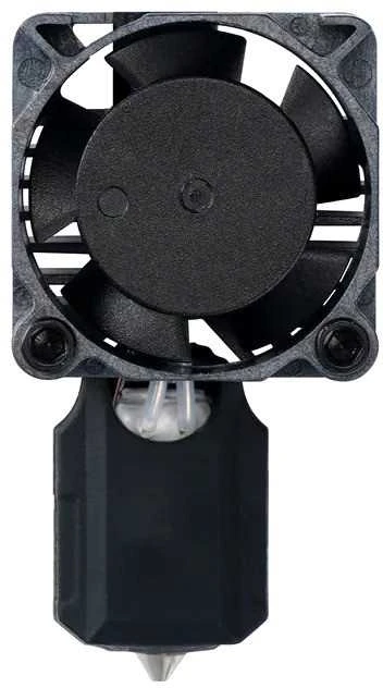 Bambu Lab P1 hotend įrenginys su ventiliatoriumi