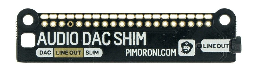 PiMoroni Audio DAC SHIM plokštė su LINE OUT jungtimi