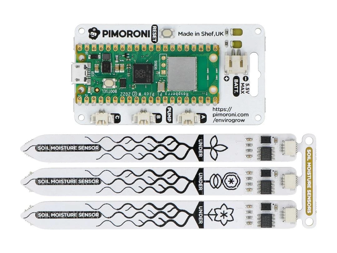 Pimoroni Enviro Grow su Raspberry Pi Pico W + priedų rinkinys