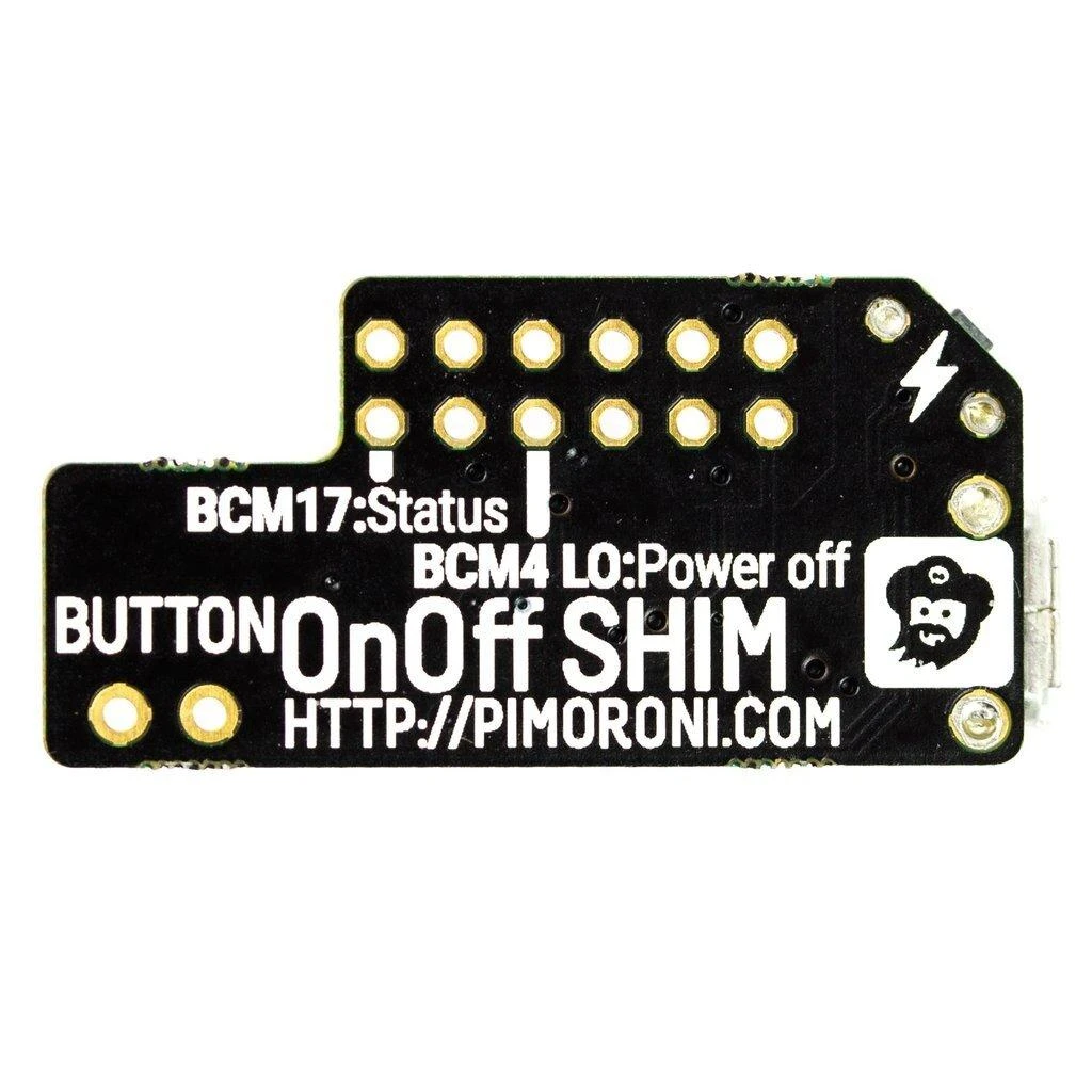Pimoroni OnOff SHIM valdymo plokštė su ženklinimu