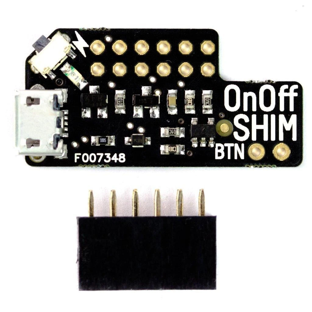 Pimoroni OnOff SHIM, įjungimo/išjungimo jungiklis, Raspberry Pi priedėlis