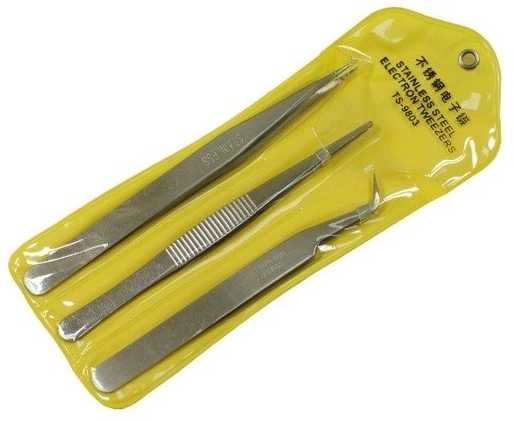 Oem Pincetų rinkinys 3 vnt - modeliavimo pincetas 00801 - pincetas - pincetas