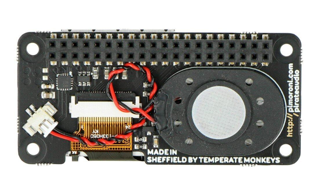 Pirate Audio Speaker, garsiakalbis su ekranu, DAC, skirtas Raspberry Pi, Pimoroni PIM485