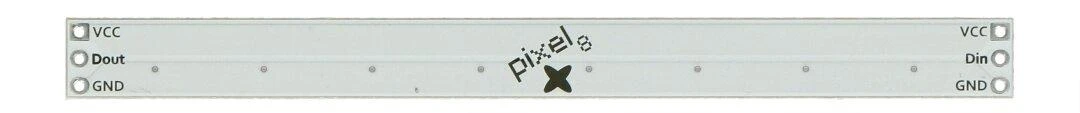 Oem Pixel x8 modulis su adresuojamais RGB šviesos diodais WS2812B 5050 - 89 mm