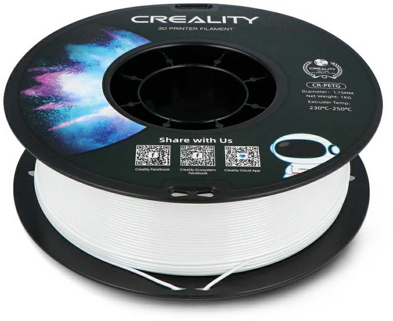 Plastikas Creality CR-PETG - 1.75mm - 1kg - Baltas