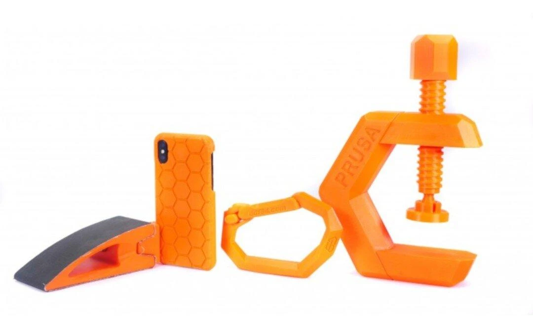 Plastikas Prusa PETG 1.75mm 1kg - Oranžinis