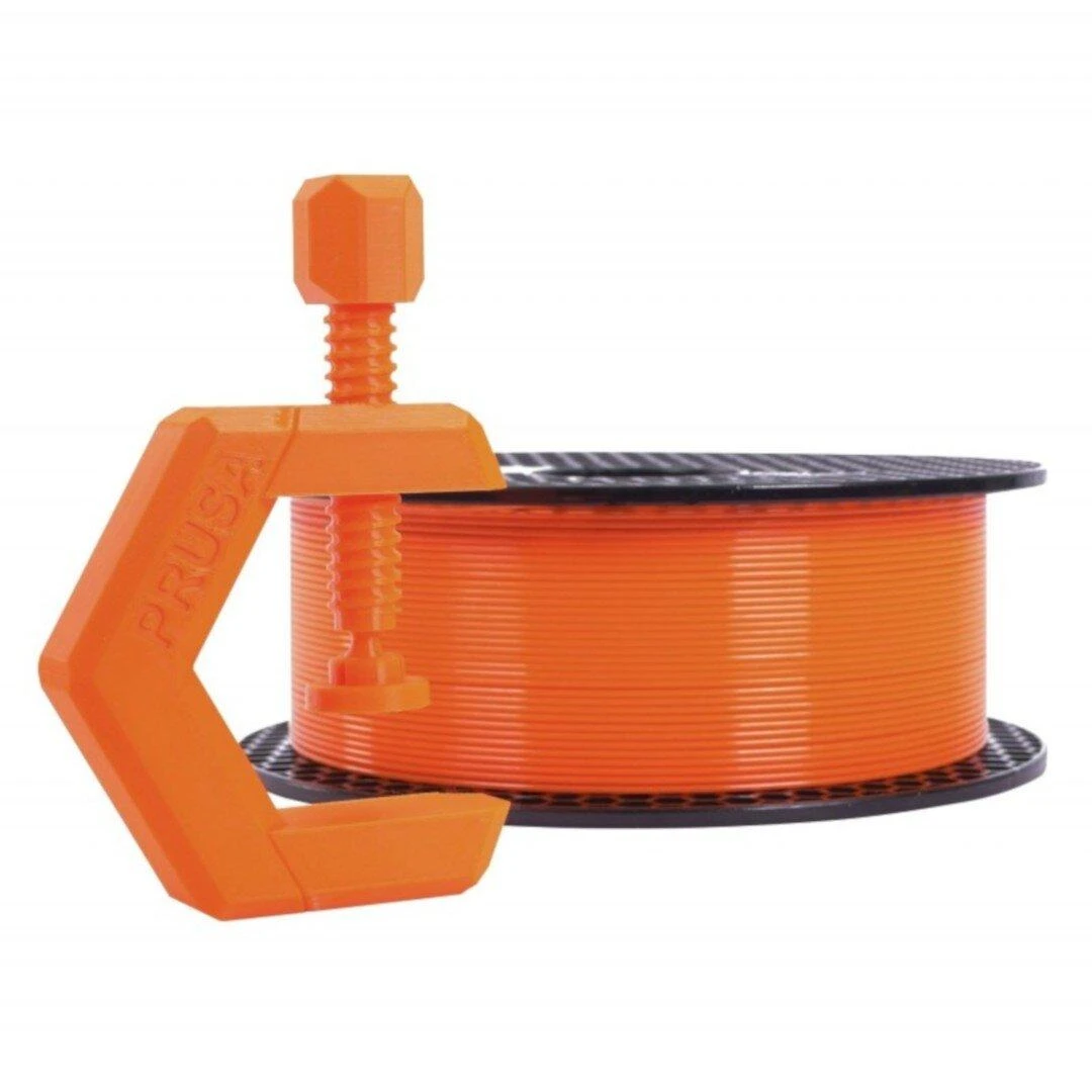 Prusa PETG 1.75mm oranžinis plastikas su pavyzdžiu
