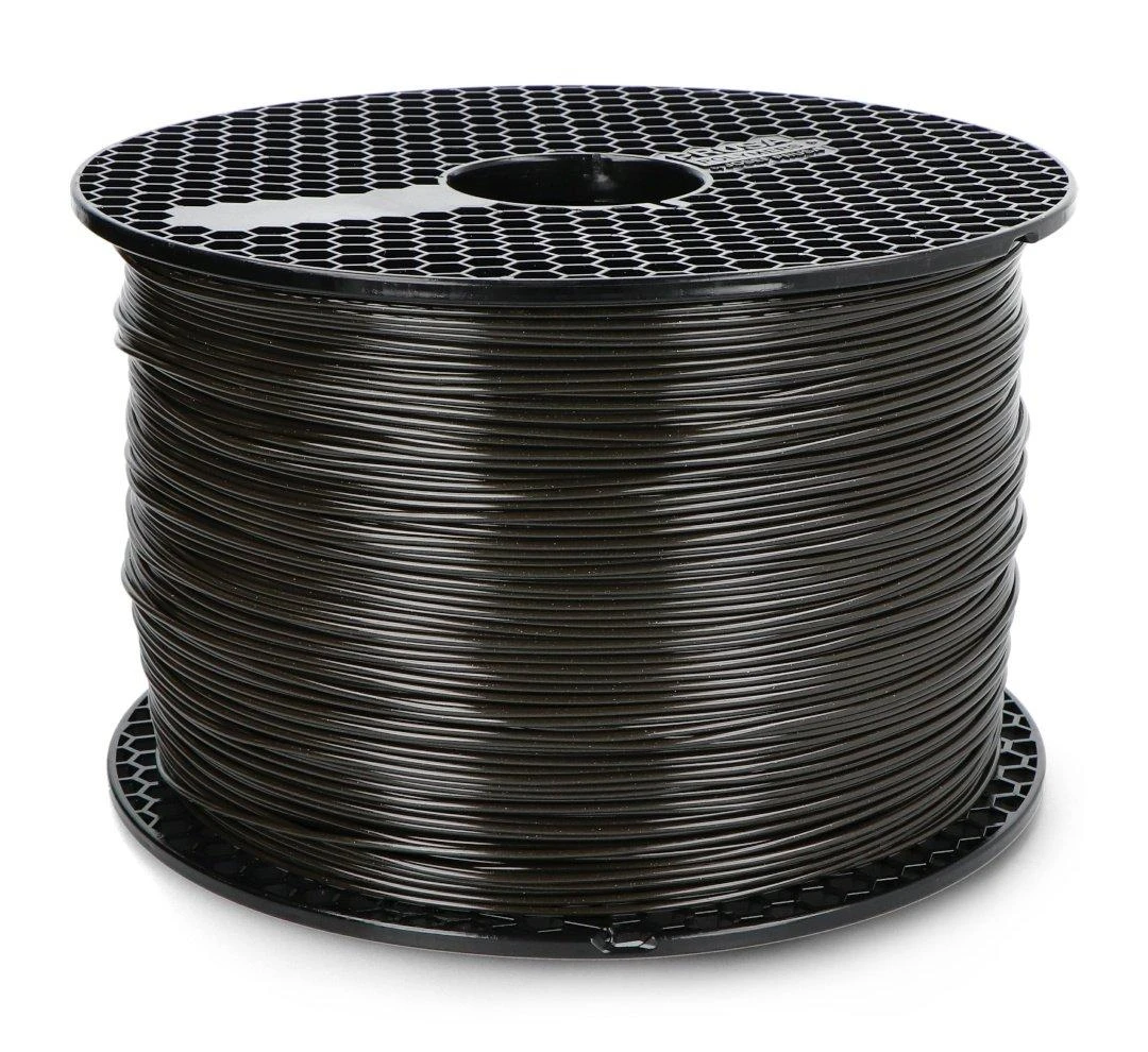 PETG 1.75mm perdirbto plastiko ritė – tamsiai pilka