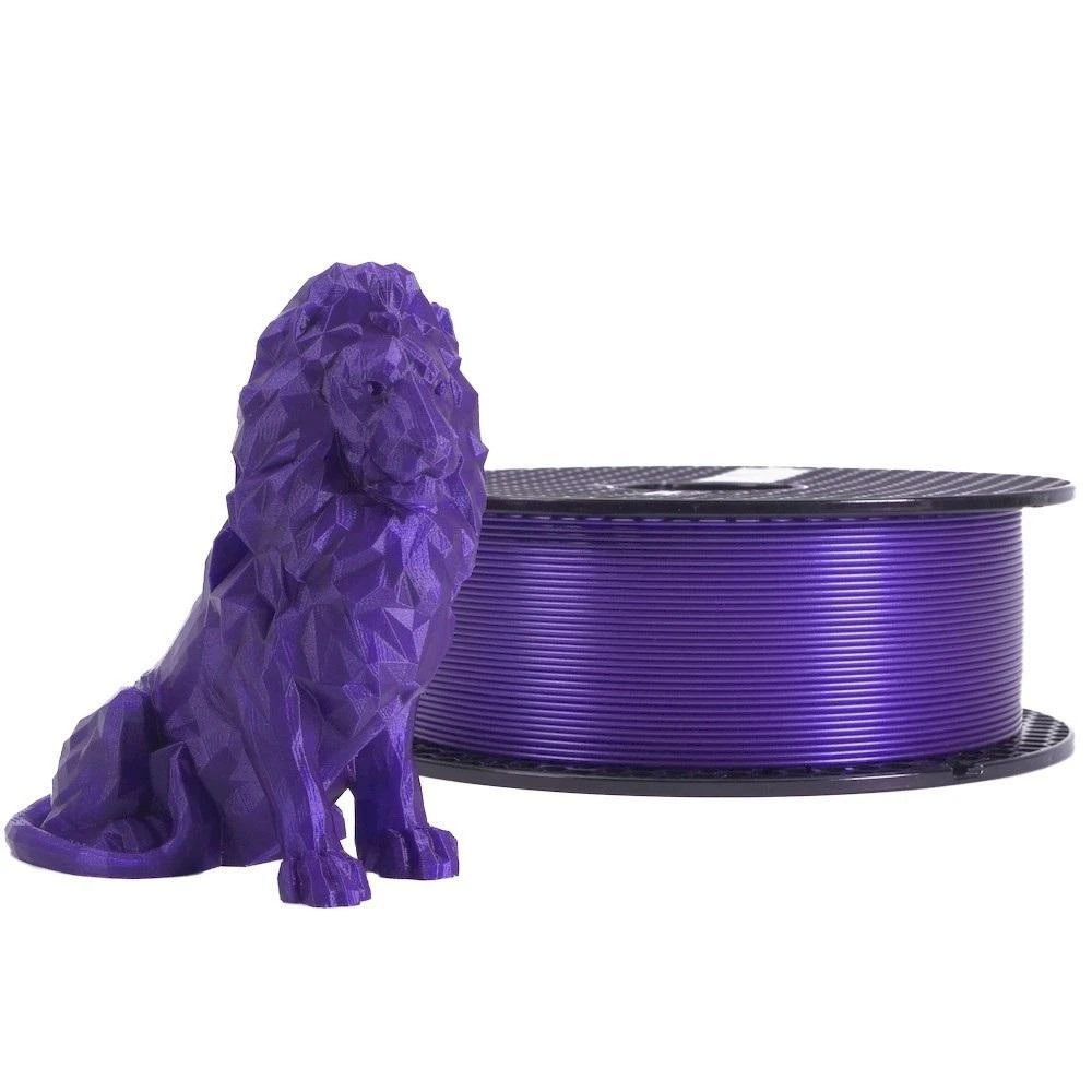 Prusa PLA Galaxy violetinis siūlas su atspausdintu liūtu