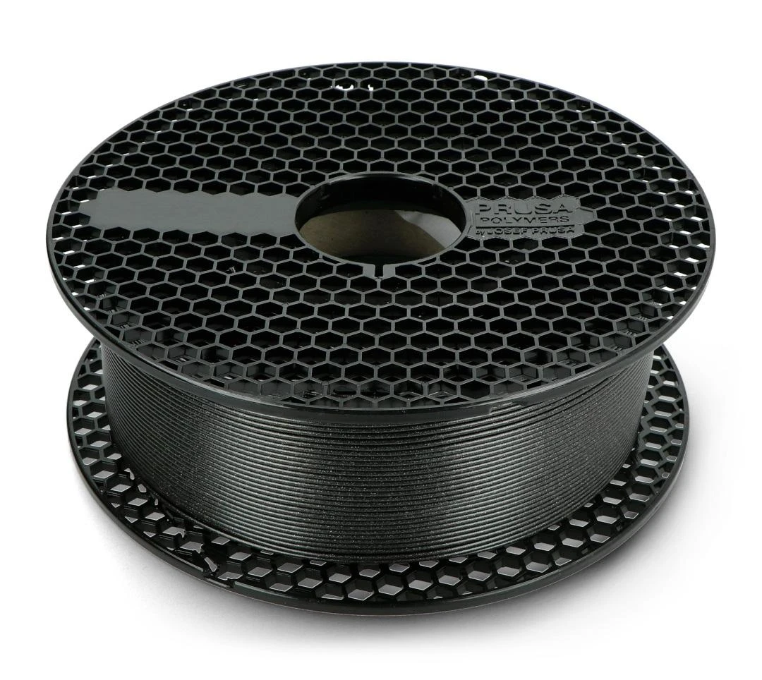 Prusa PLA Galaxy juoda 1kg ritė su korio struktūra