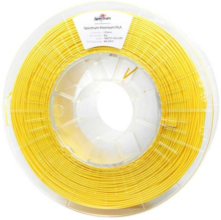 Geltonas PLA filamentas 1.75mm 1kg