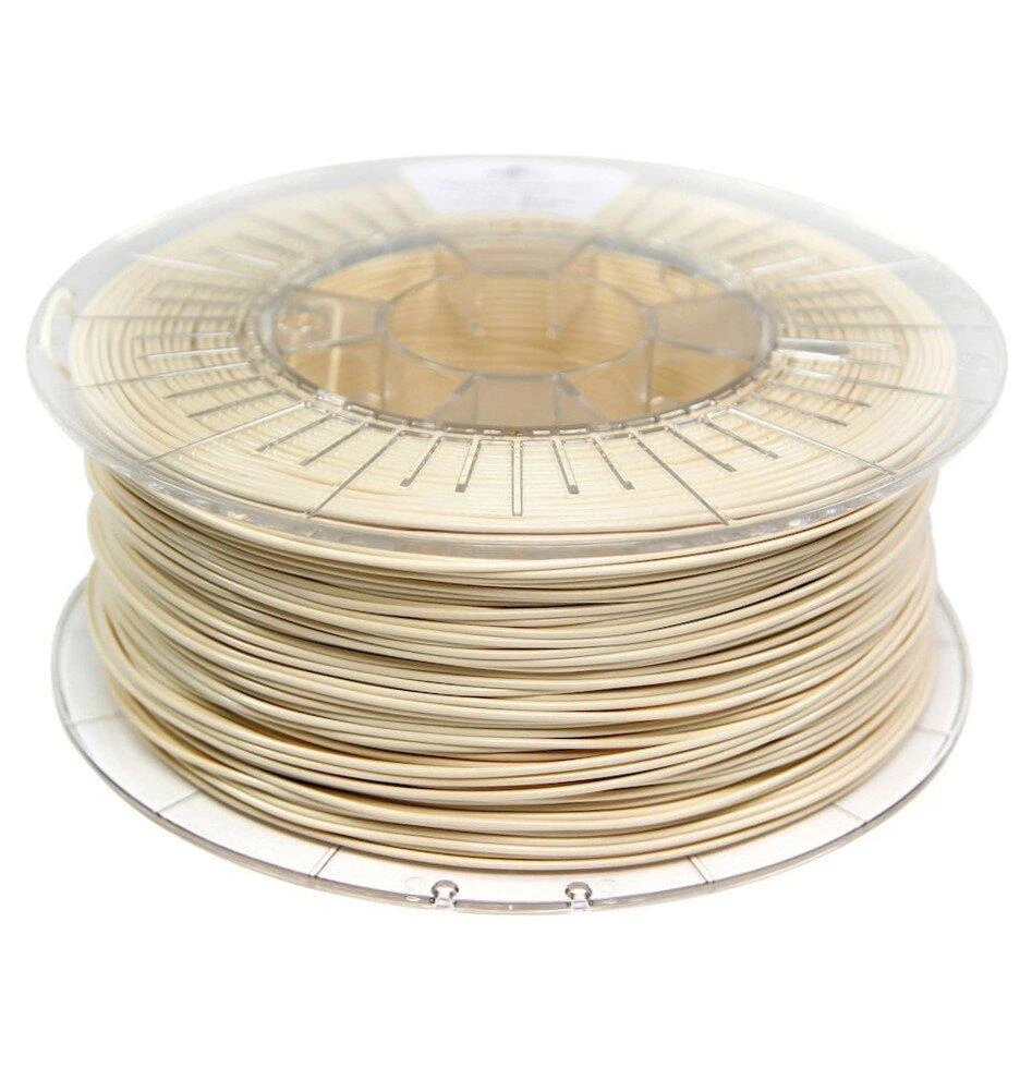 PLA filamentas Ivory Beige ant skaidrios ritės