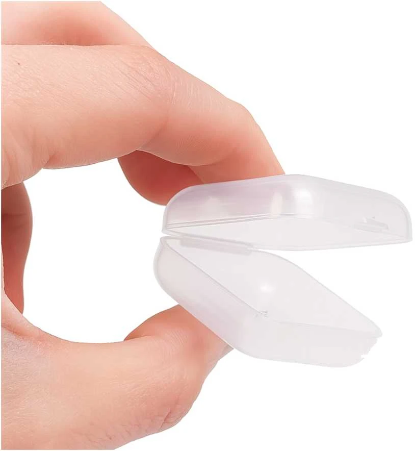 Plastikinė dėžutė 35x35x18mm - uždaras konteineris - Organizatorius