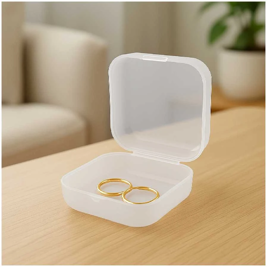 Plastikinė dėžutė 35x35x18mm - uždaras konteineris - Organizatorius
