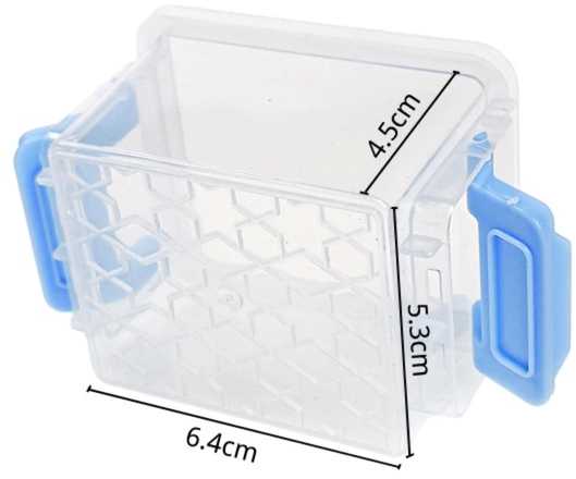 Oem Plastikinė dėžutė - 55x45x15 mm - Rakinamas konteineris - Tvarkyklės