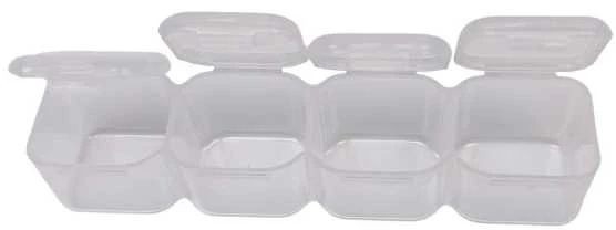 Oem Plastikinė dėžutė - 55x45x15 mm - Rakinamas konteineris - Tvarkyklės