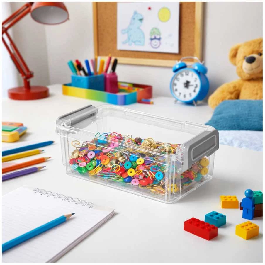 Plastikinė dėžutė - 55x45x15mm - Uždara talpykla - Organizatorius