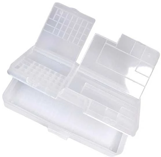 Plastikinė dėžutė - 55x45x15mm - Uždara talpykla - Organizatorius