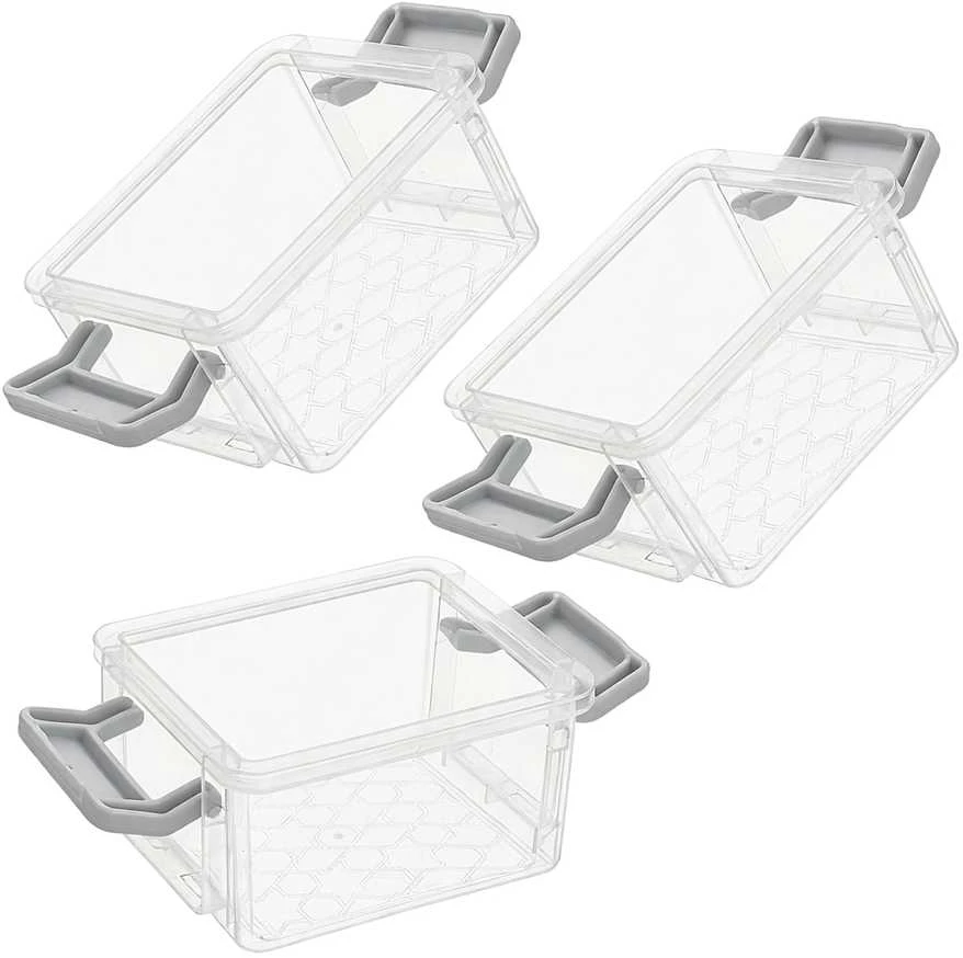 Plastikinė dėžutė - 55x45x15mm - Uždara talpykla - Organizatorius