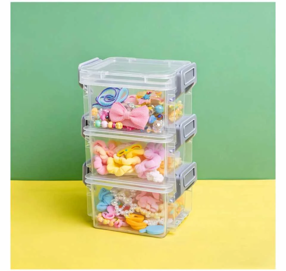 Plastikinė dėžutė - 55x45x15mm - Uždara talpykla - Organizatorius