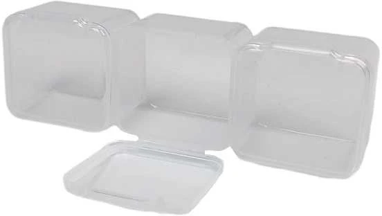 Plastikinė dėžutė - 55x45x15mm - Uždara talpykla - Organizatorius