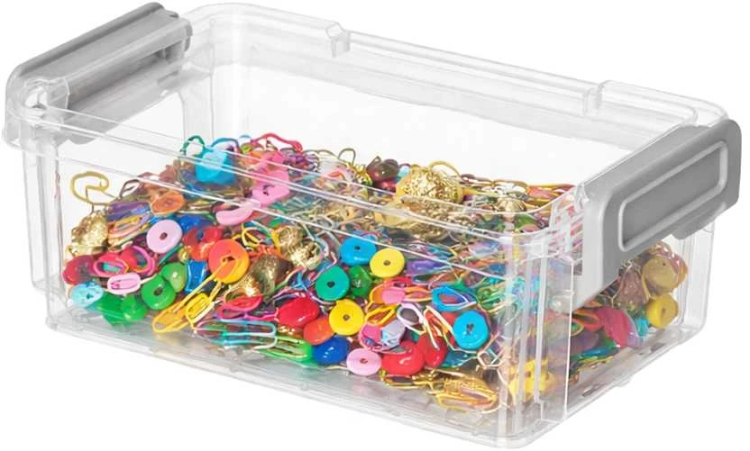 Plastikinė dėžutė - 55x45x15mm - Uždara talpykla - Organizatorius