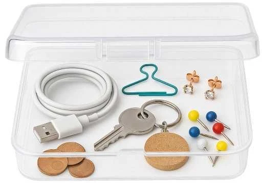 Plastikinė dėžutė - 55x45x15mm - Uždara talpykla - Organizatorius