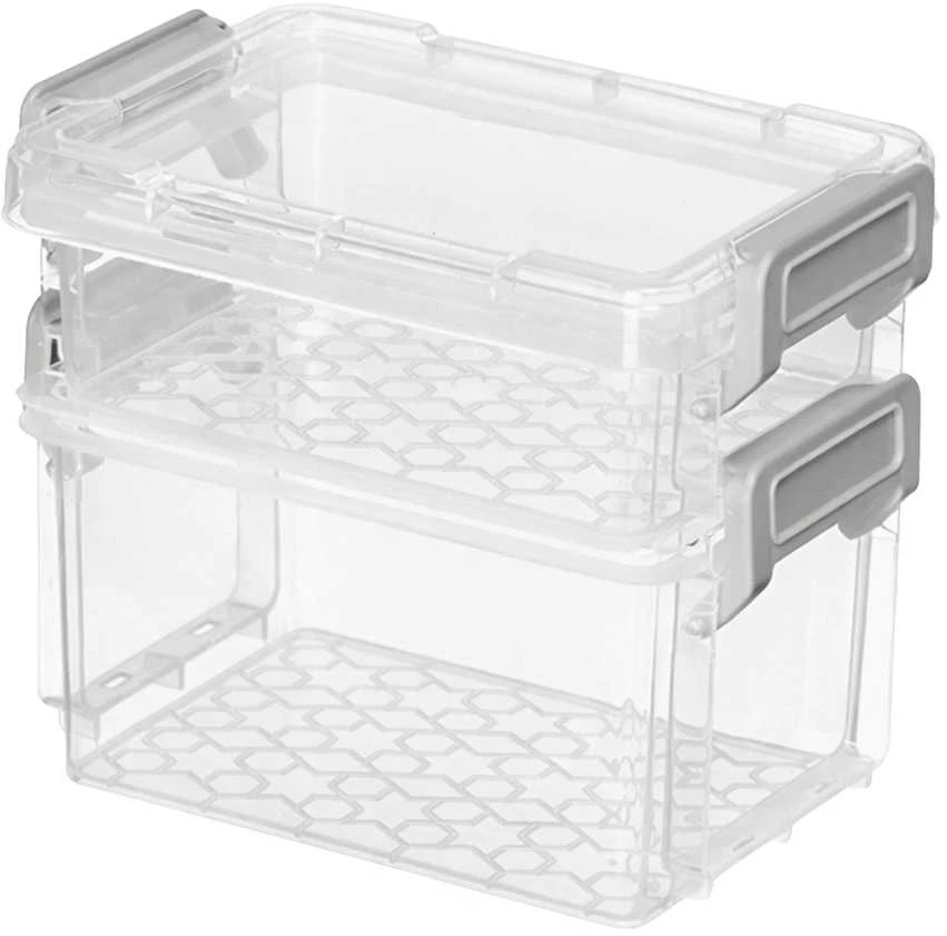 Plastikinė dėžutė - 55x45x15mm - Uždara talpykla - Organizatorius
