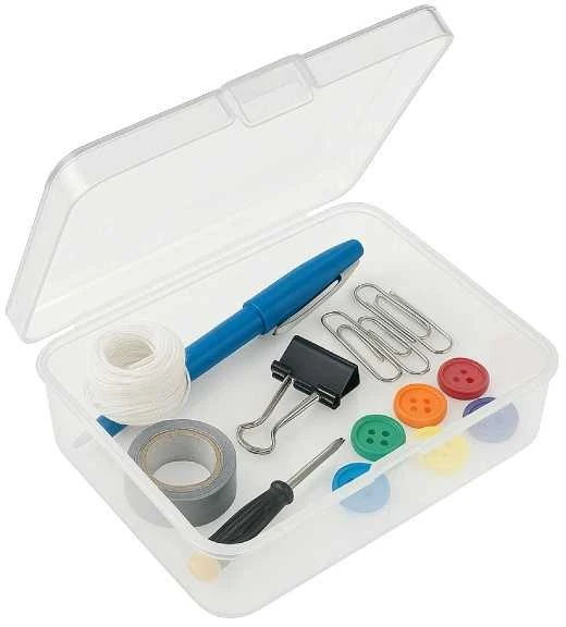 Plastikinė dėžutė - 55x45x15mm - Uždara talpykla - Organizatorius
