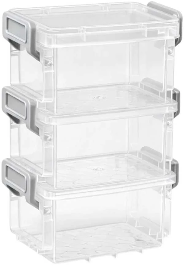 Plastikinė dėžutė - 55x45x15mm - Uždara talpykla - Organizatorius
