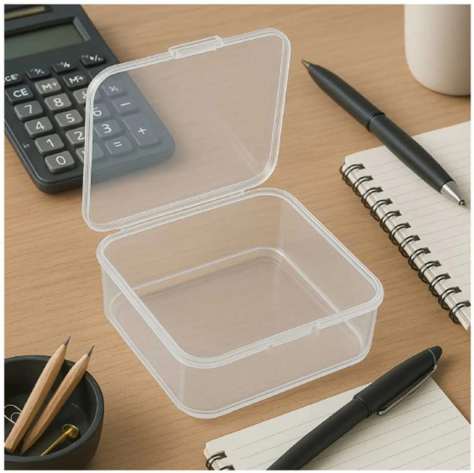 Plastikinė dėžutė - 55x45x15mm - Uždara talpykla - Organizatorius
