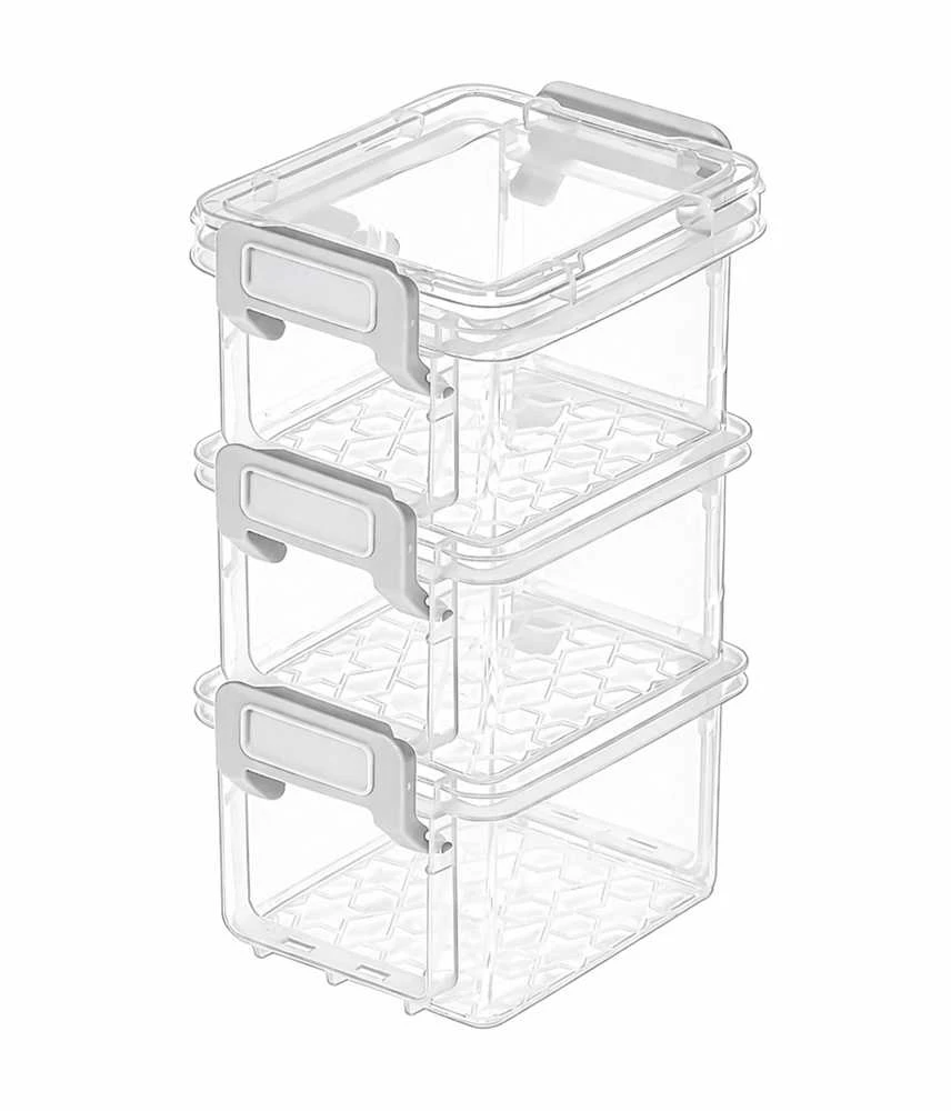 Plastikinė dėžutė - 55x45x15mm - Uždara talpykla - Organizatorius