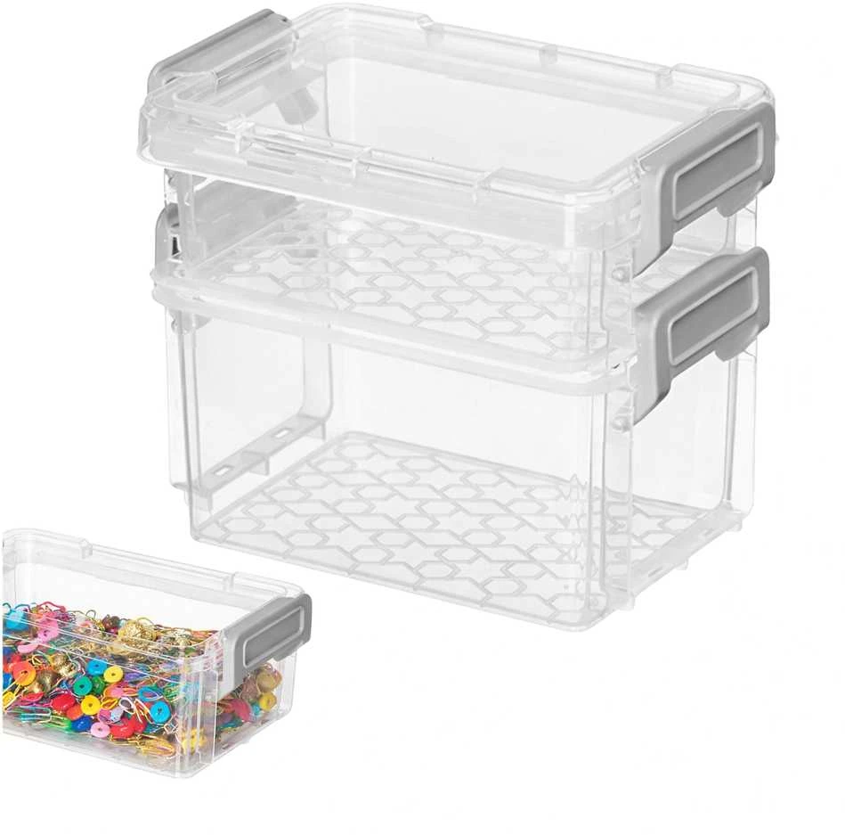 Plastikinė dėžutė - 55x45x15mm - Uždara talpykla - Organizatorius