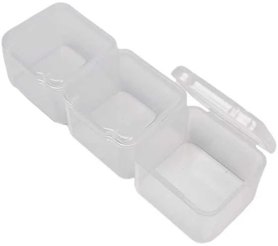Plastikinė dėžutė - 55x45x15mm - Uždara talpykla - Organizatorius