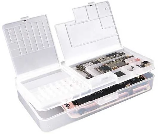 Plastikinė dėžutė - 55x45x15mm - Uždara talpykla - Organizatorius