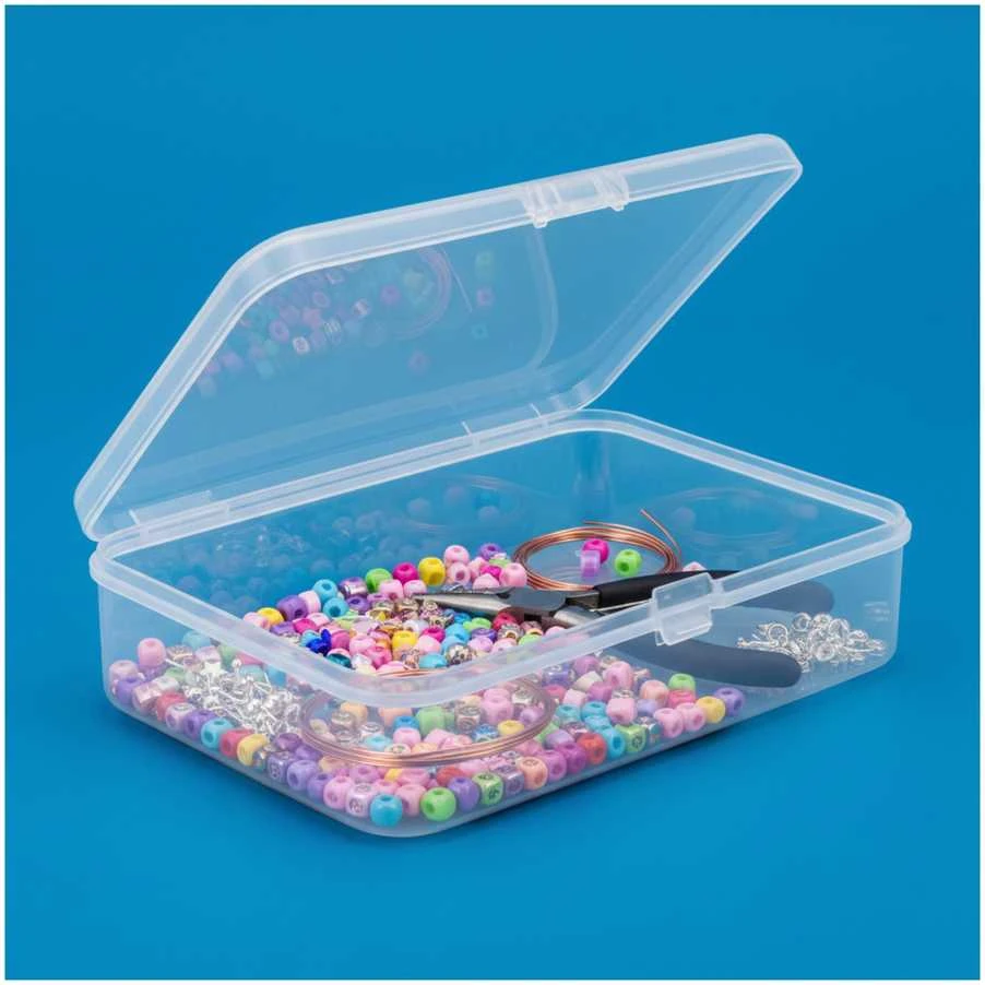 Plastikinė dėžutė - 55x50x15mm - Uždara talpykla - Organizatorius