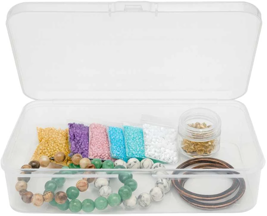 Plastikinė dėžutė - 55x50x15mm - Uždara talpykla - Organizatorius