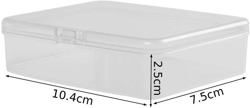 Plastikinė dėžutė - 55x50x15mm - Uždara talpykla - Organizatorius