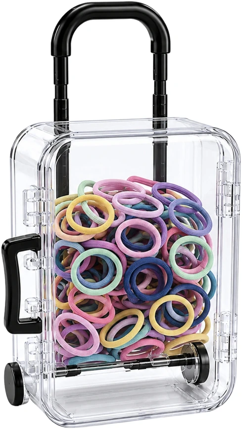 Plastikinė dėžutė su dvigubu užsegimu - 63.5x48x21mm - Rakinamas konteineris - Organizatorius