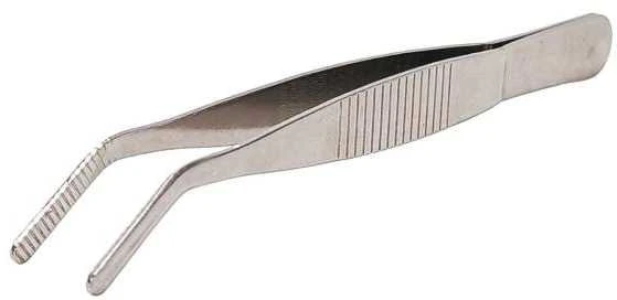 Oem Metalinis pincetas - 11 cm - lenkti - universalūs pincetai