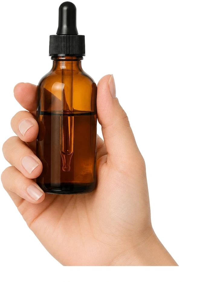 Plastikinis butelis su metaliniu dangteliu 30ml - mėginio buteliukas