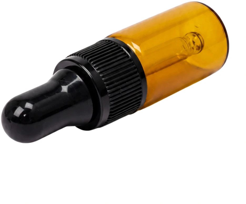 Plastikinis butelis su metaliniu dangteliu 30ml - mėginio buteliukas